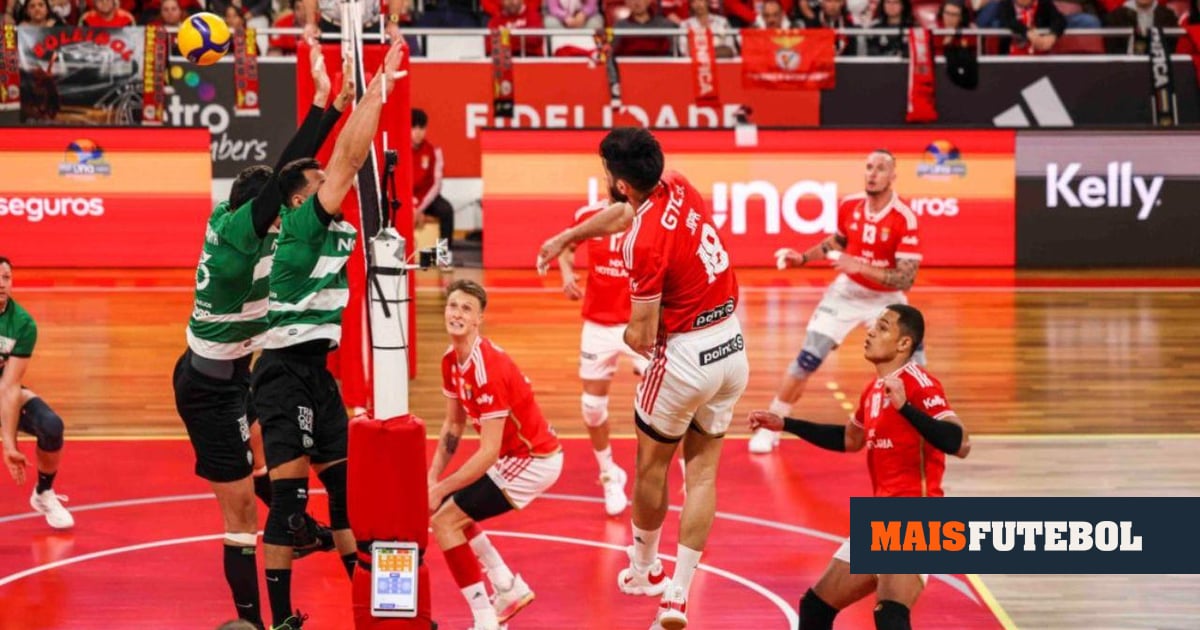 Voleibol: Benfica vence Sporting e é pentacampeão nacional