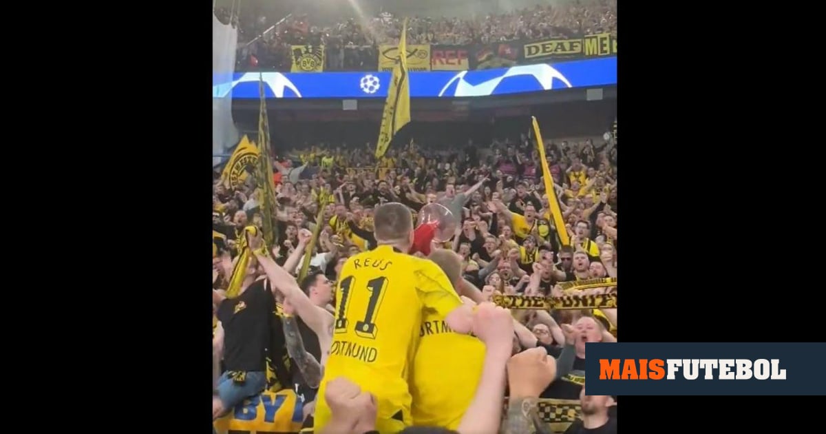 VÍDEO: Marcos Reus é jogador e líder da claque do Dortmund