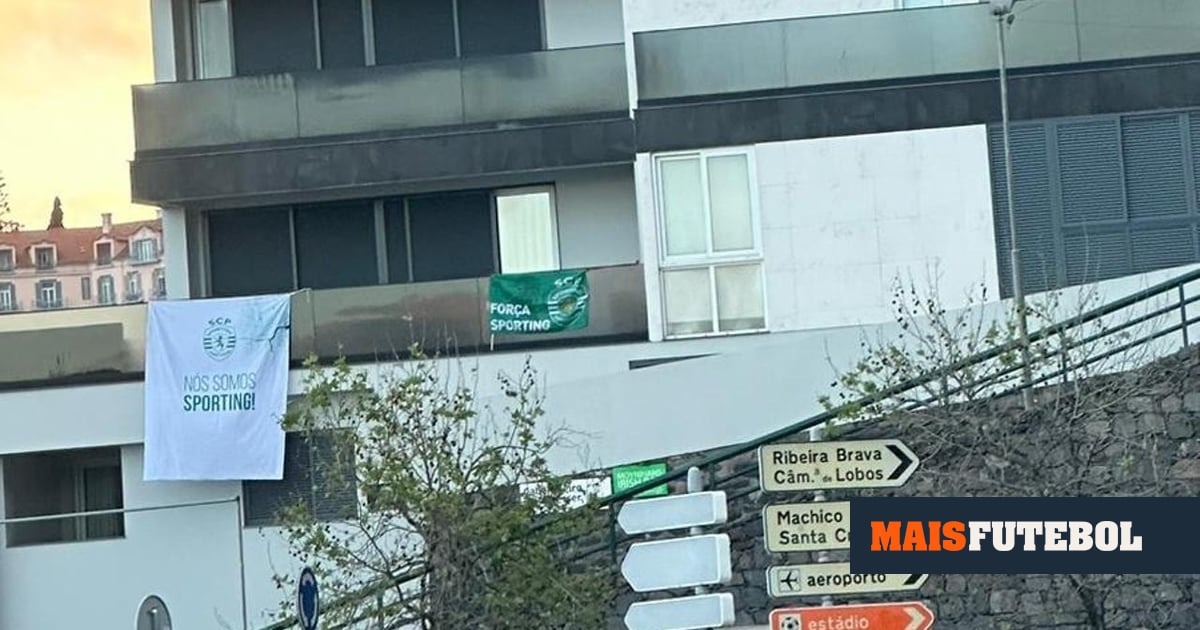 FOTOS: bandeiras do Sporting na casa de Cristiano Ronaldo no Funchal