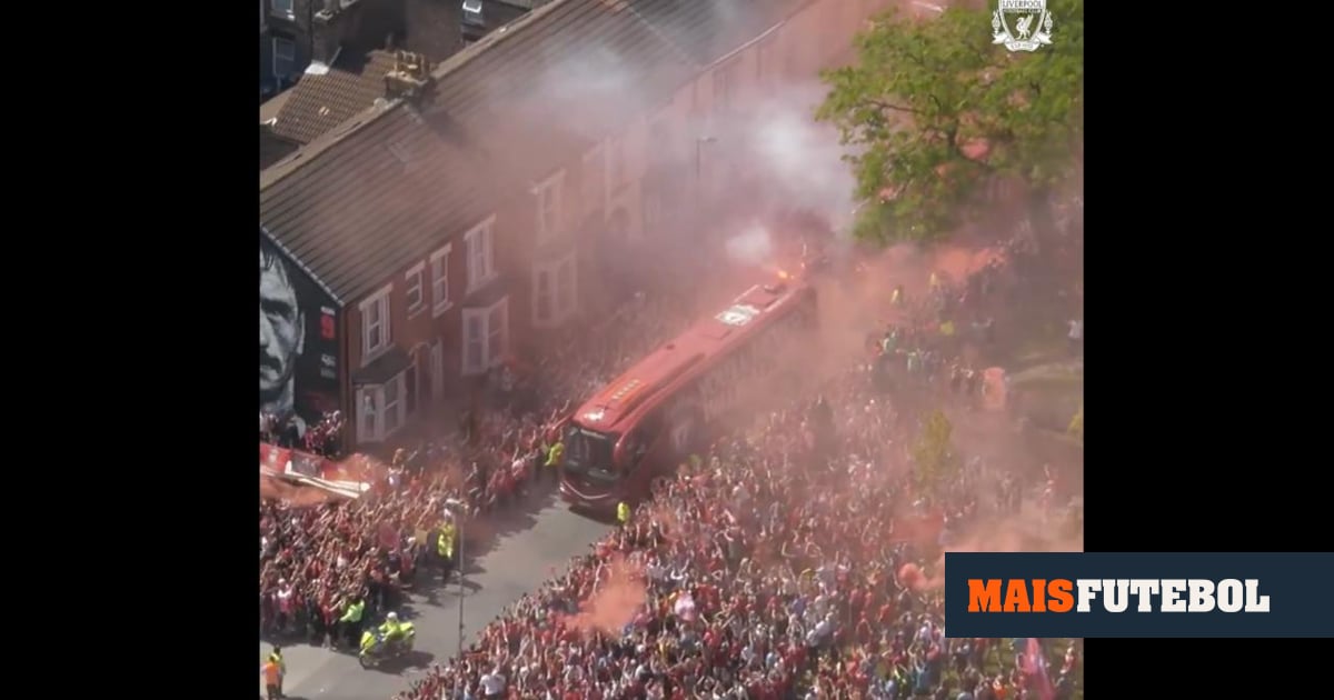 VÍDEO: Liverpool recebido em grande antes do último jogo de Klopp